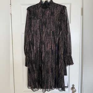 Calvin Klein smocked glitter dress. Brand new with tags. Size 12